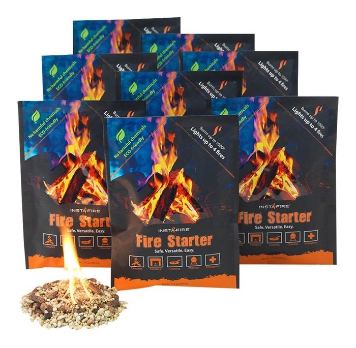 The InstaFire fire starter packs