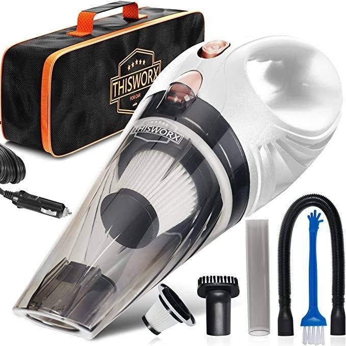 A white-colored vacuum