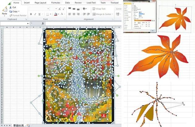 Chiêm ngưỡng những tác phẩm nghệ thuật đẹp mắt được vẽ từ Excel của cụ ông 80 tuổi