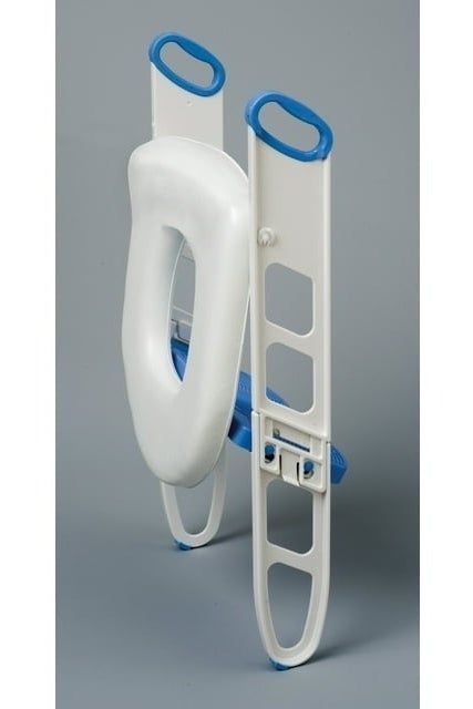 A folded potty seat.