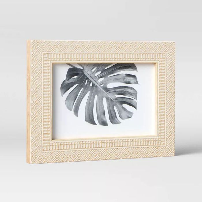 The wooden frame