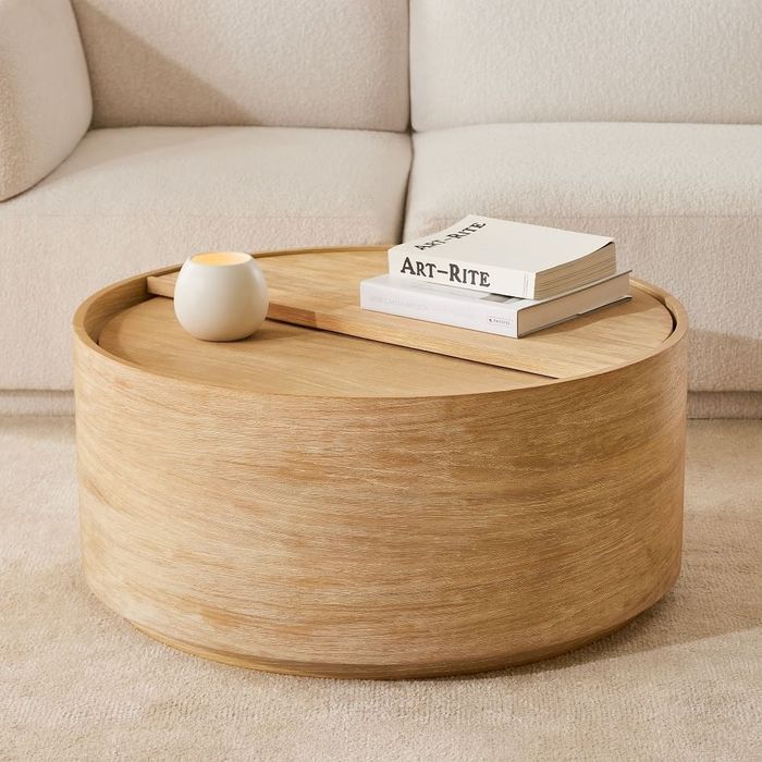 The table in a light finish.