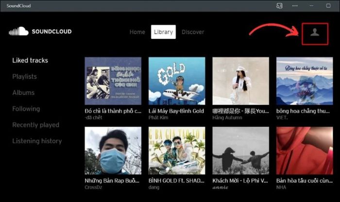 Cách đăng xuất SoundCloud trên máy tính