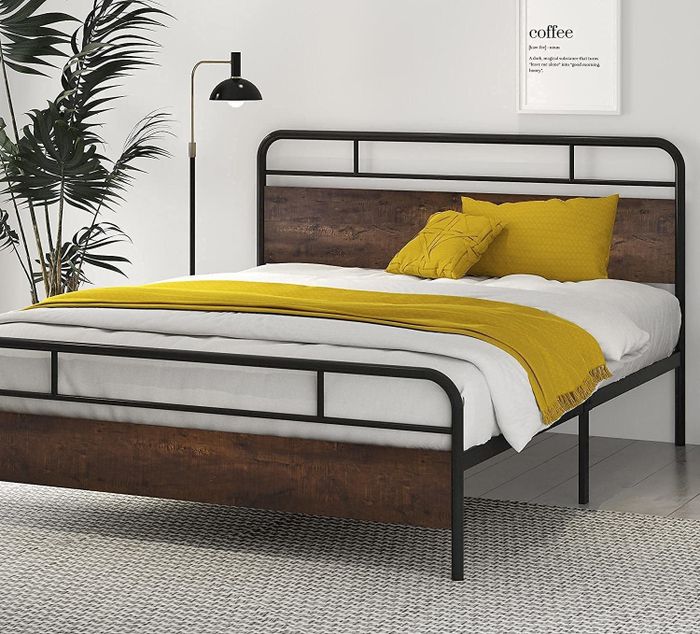 The SHA CERLIN Modern Metal Platform Bed
