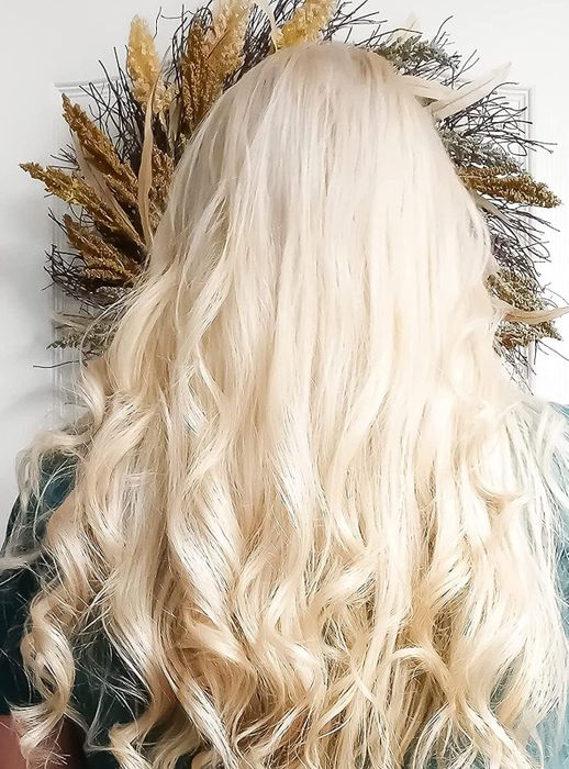 A reviewer’s hair after applying Verb Ghost Oil.