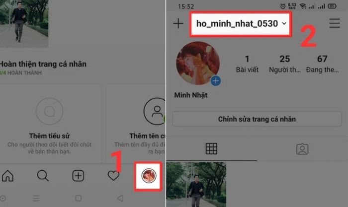 lấy link instagram cá nhân