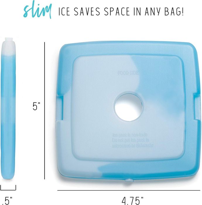 The measurements of the ice pack
