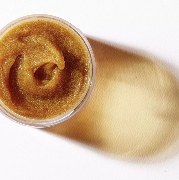 The vibrant orange pumpkin exfoliating scrub