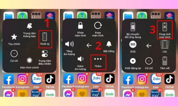 bật tính năng haptic touch để chụp màn hình trên iphone