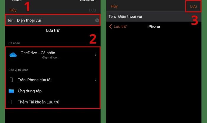 Nhấn Lưu để hoàn tất