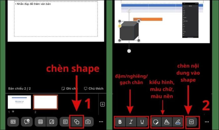 Cách chèn hình khối vào slide PowerPoint
