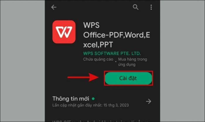 Ứng dụng soạn thảo văn bản trên điện thoại