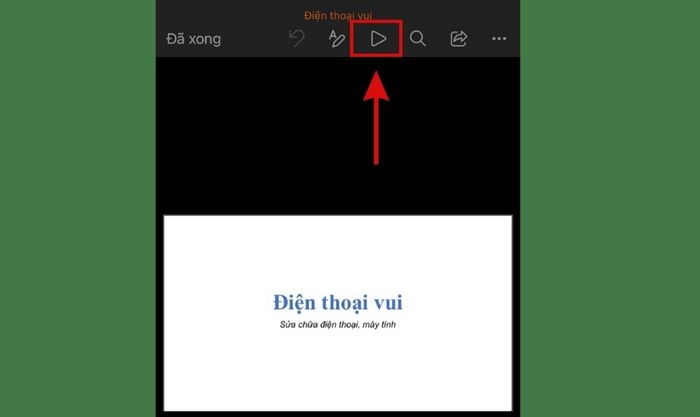 Trình chiếu slide trên điện thoại