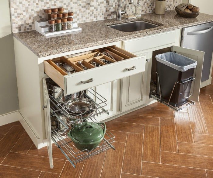 The kitchen drawer silverware organizer