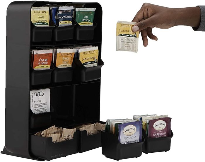 The organizer featuring removable drawers for easy access