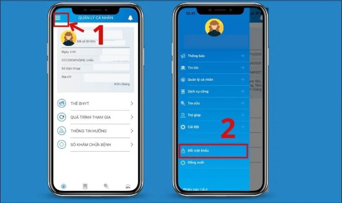 thay đổi mật khẩu