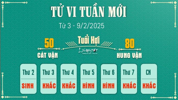 Tử vi tuần mới của 12 con giáp từ 3 - 9/2/2025 - Tuổi Hợi