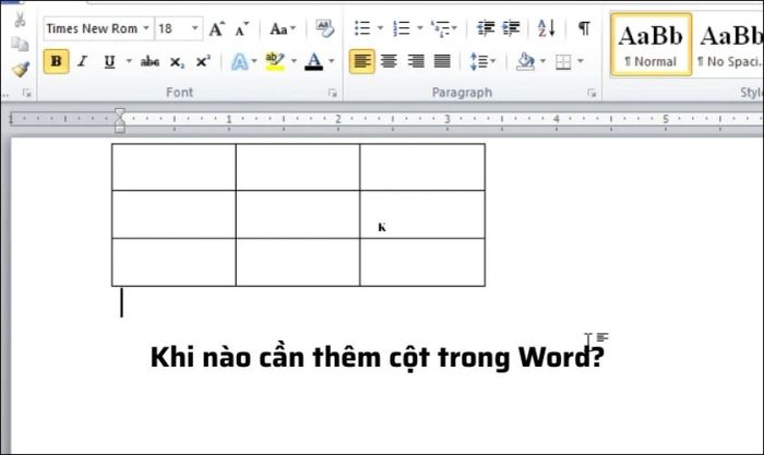 Chèn cột trong Microsoft Word là một kỹ thuật đơn giản nhưng vô cùng hữu ích, giúp bạn sắp xếp thông tin dễ dàng hơn.