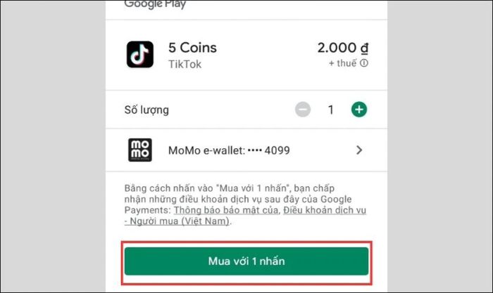 mua xu TikTok trên website chính thức