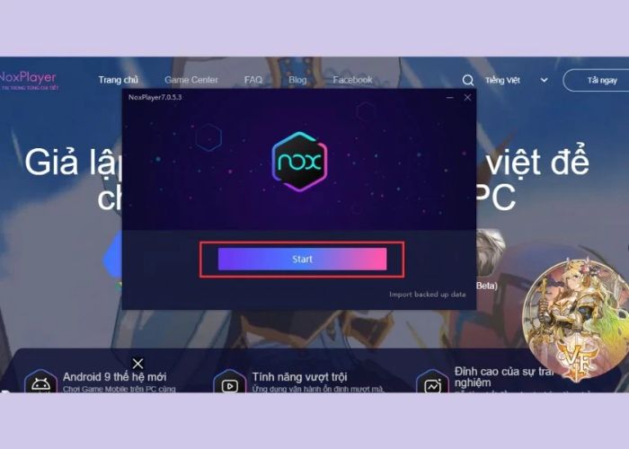Tải phần mềm giả lập Nox về máy