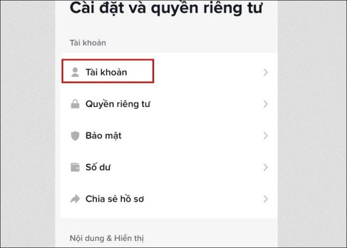 Các bước để xóa tài khoản TikTok trên điện thoại