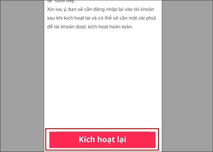 Kích hoạt tài khoản TikTok của bạn