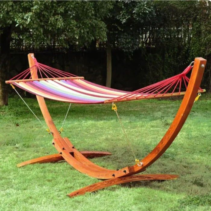 The rainbow-striped hammock