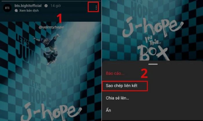 hướng dẫn tải story Instagram về điện thoại Android