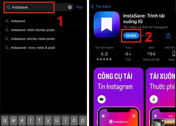 cách tải ảnh Instagram bằng InstaSave