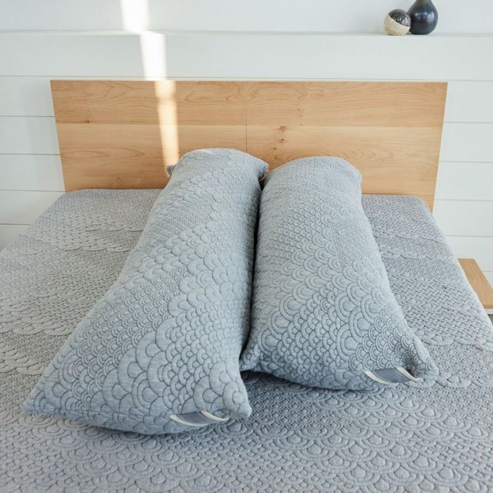 Image showcasing the large and small body pillows