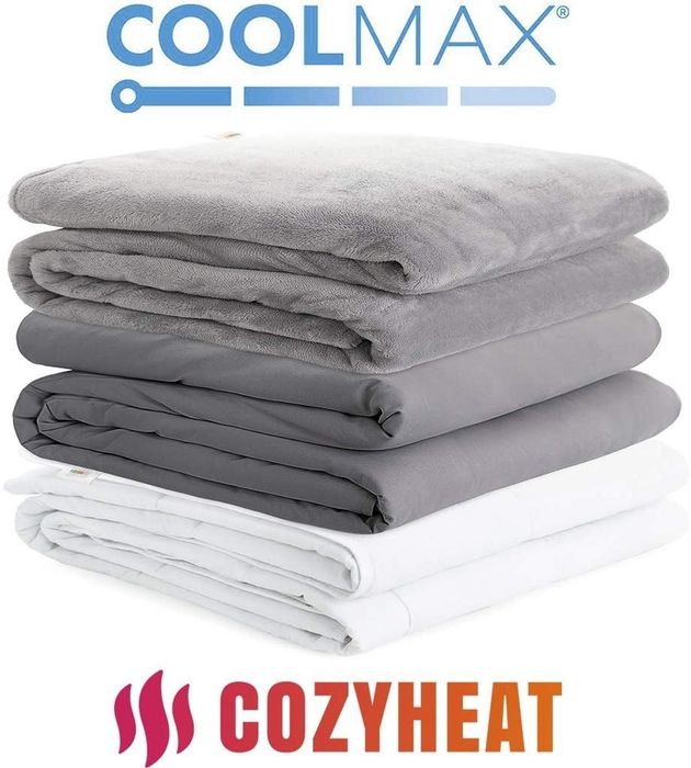 The Degrees of Comfort weighted blanket complete with two duvet covers for added comfort.
