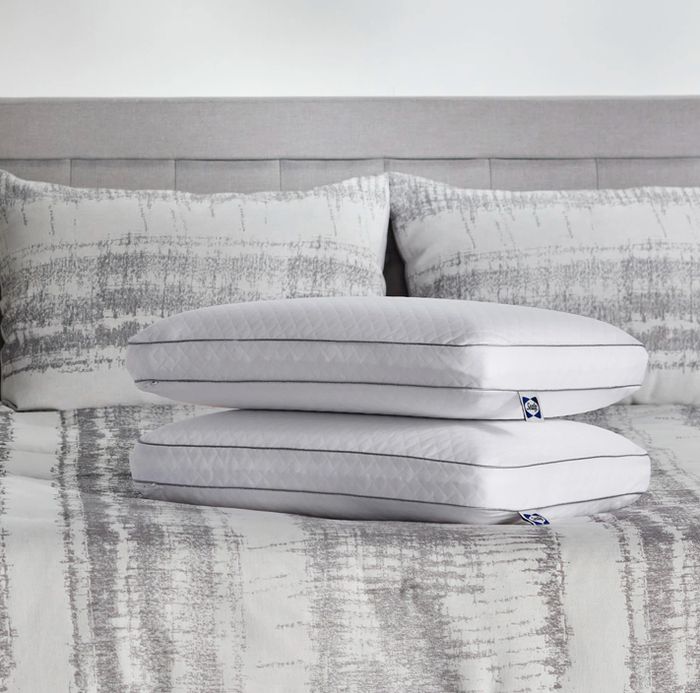 A set of two premium memory foam pillows