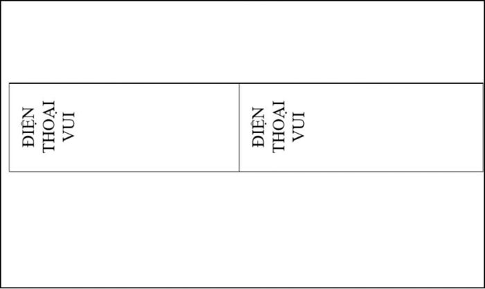 viết chữ ngang trong bảng Word