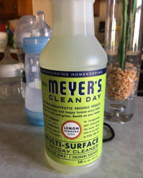 A spray bottle for the cleaner.