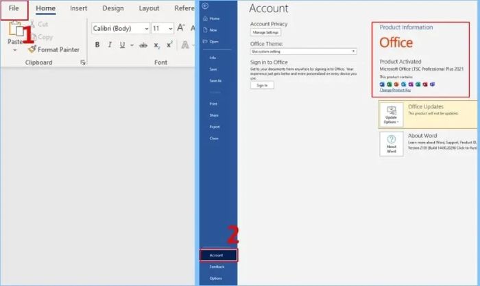 Cách kiểm tra phiên bản Microsoft Word đang sử dụng