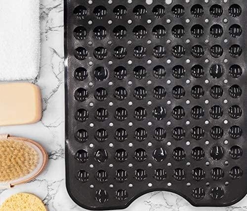 A shower mat with a highly grippy backing for extra security.