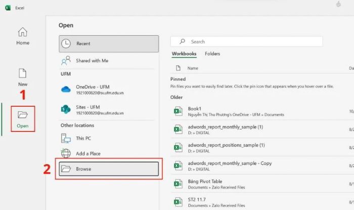 Hướng dẫn mở tệp CSV bằng Excel