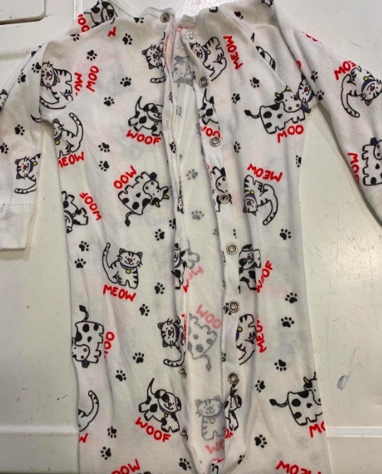Clothes with no stains after using the stain remover.