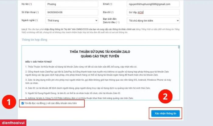 Hướng dẫn cách thực hiện chiến dịch quảng cáo trên Zalo.