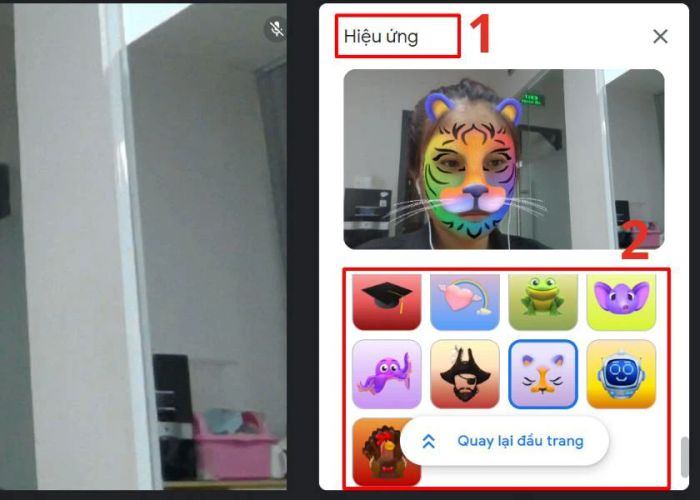 Chọn một hiệu ứng filter phù hợp với bản thân