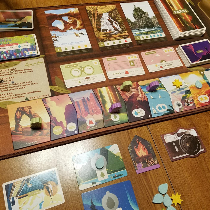 A reviewer's photo showing the contents of the game.