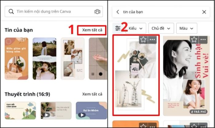 hướng dẫn sử dụng canva trên điện thoại