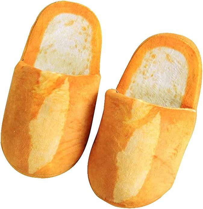 breadstick-inspired slippers