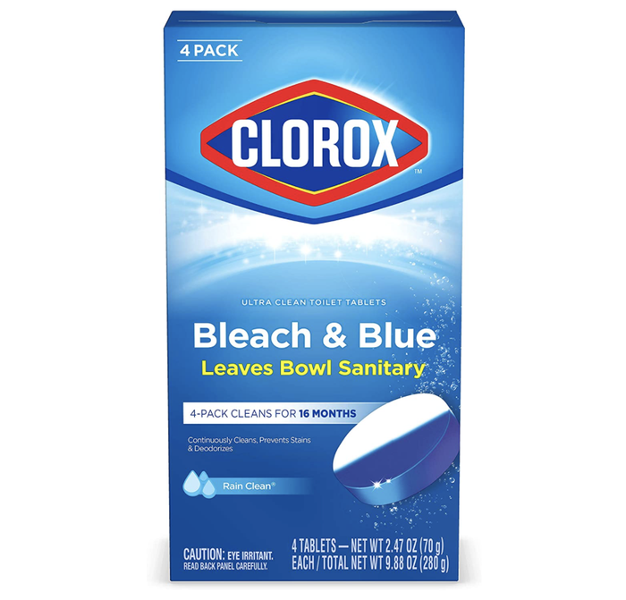 Pack of Clorox toilet cleaning tabs.