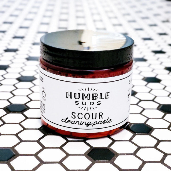 Humble Suds Scour Cleaning Paste jar.