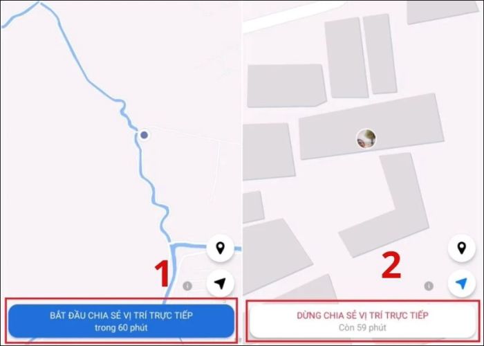 Chia sẻ vị trí trên Messenger Android