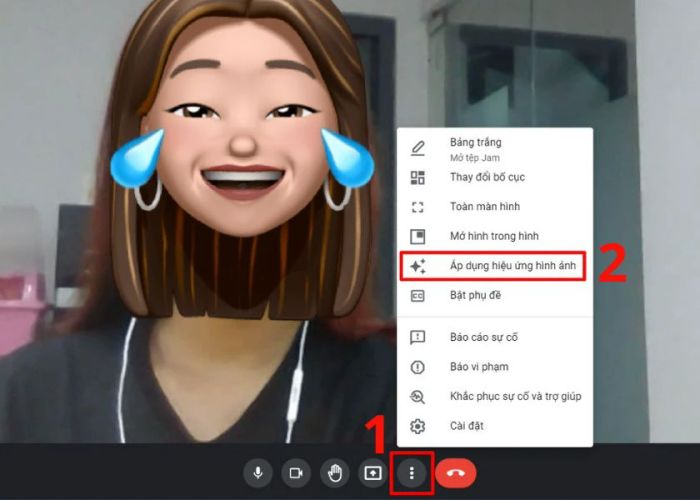 Hướng dẫn thay đổi background trong Google Meet trên máy tính
