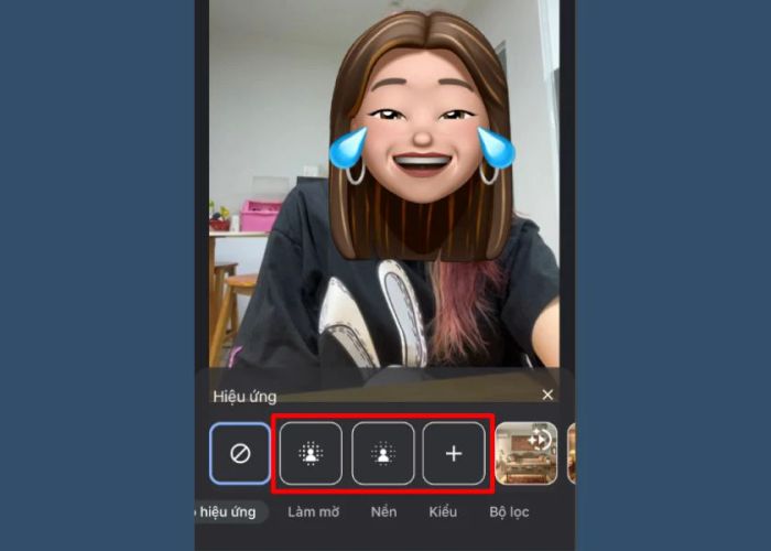 Thay đổi nền trong Google Meet
