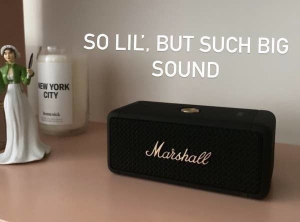 Mytour Editor Maitland Quitmeyer's stylish black speaker