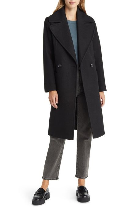 model showcasing the coat
